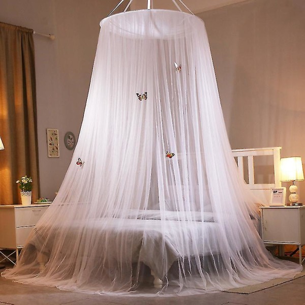 Myggnät för sängar, insektsskydd hängande kapell1,5*2,0mvit