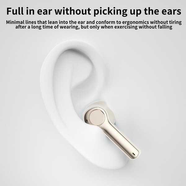 Trådlöst Bluetooth-headset Stereo Gaming Spel Stereo Vänster Och Höger Kanaler Vit