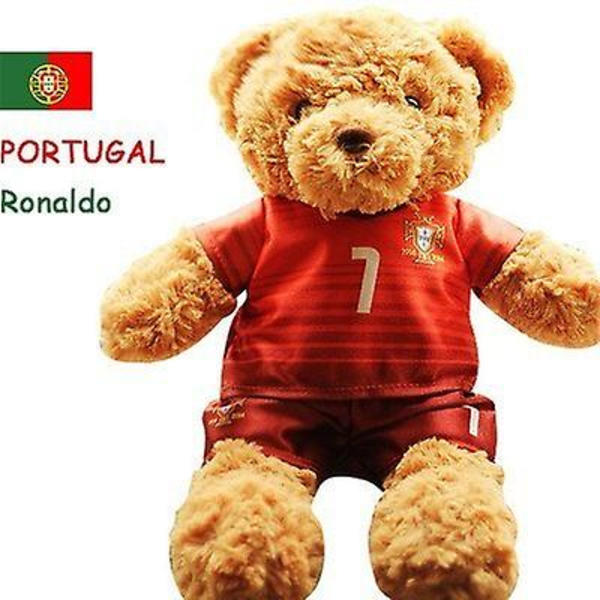 2022 Qatar World Cup plysch fotbollsspelare leksaker plyschdocka leksaker World Cup barn souvenirerPortugal