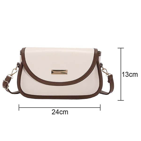 Axelväska för kvinnor, crossbody-väskor, söt handväska, vit