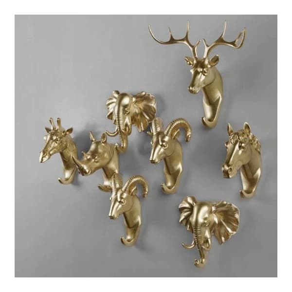 Nyckel Djur Giraff Klädhängare - guld