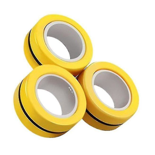 Fingerringar Fidget Leksaker - 1 (Gul)