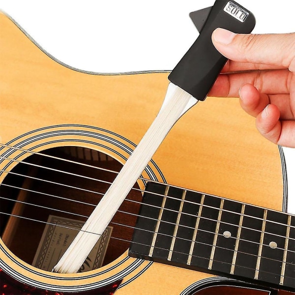 Gitarrspelande båge med dubbla ändamål Plockade strängverktyg, åkerfräken gitarrtillbehör Inbyggt gitarrval för nybörjare
