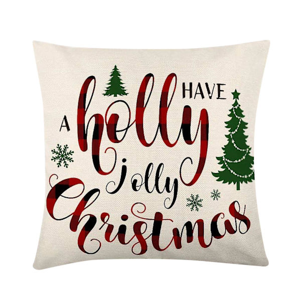 Julklapp Heminredning Bomullslinne Kuddfodral Soffa Midjekudde