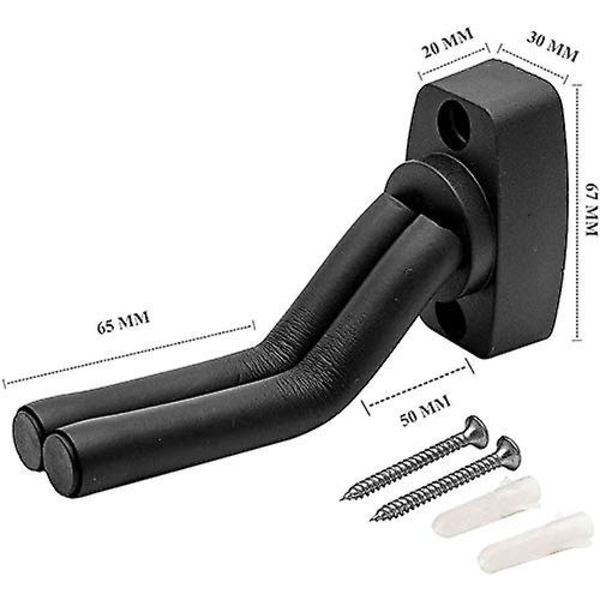 Gitarrhängare för vägg Gitarrväggställ 2-pack Håll gitarrväggkrokfäste Display Tioamy Gitarrvägg