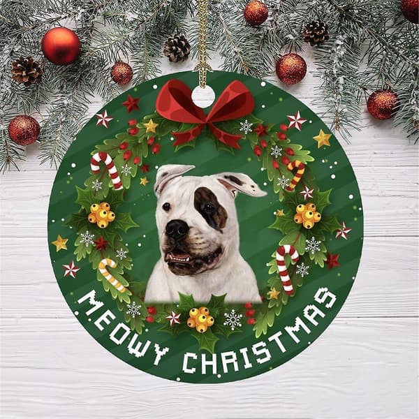 Julpynt med rolig hunddesign - Hängande julgranspynt