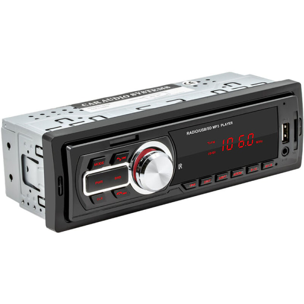 Bluetooth bilradio 60W x 4 1 DIN stereo bilradio med fjernbetjening understøtter MP3/USB/SD/TF/AUX/File