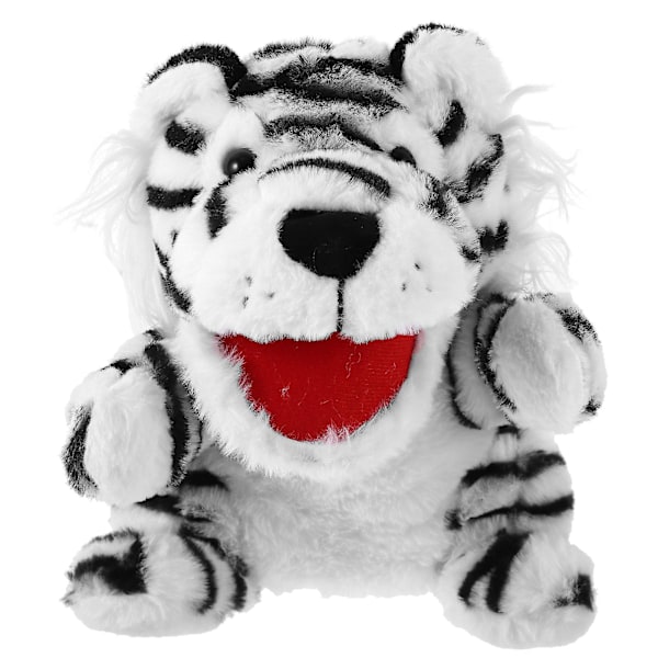 Rörlig Mun Handdocka Interaktiv Berättande Leksak Handdocka Djur Plysch Tiger Leksak