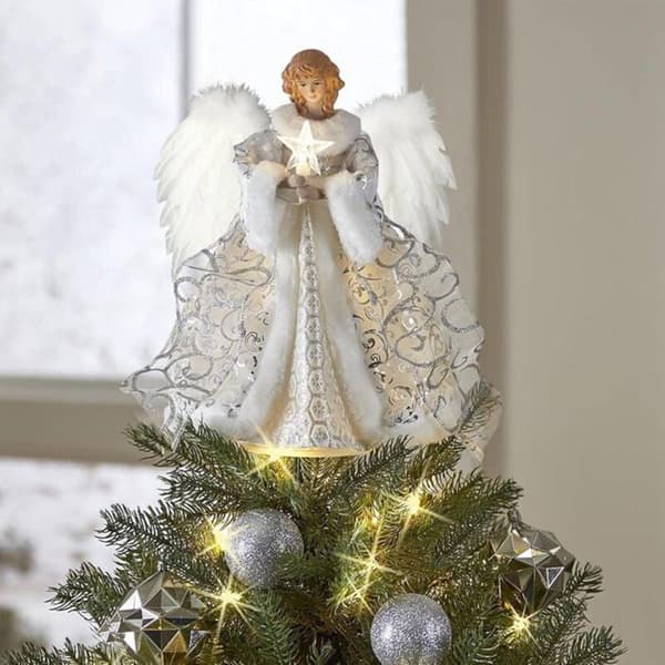 Juleophæng - JORMFTTE - Hvid engel - 32 cm - Indendørs dekoration - Ophæng