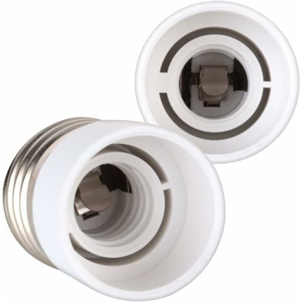 4x fatningsadapter - E27 til E14 fatningskonverter - E14 base lampeholderadapter til halogen LED pære