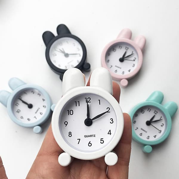 Väckarklocka Mini Metall Liten Väckarklocka Elektronisk Liten Väckarklocka Nål Display Creative Clock