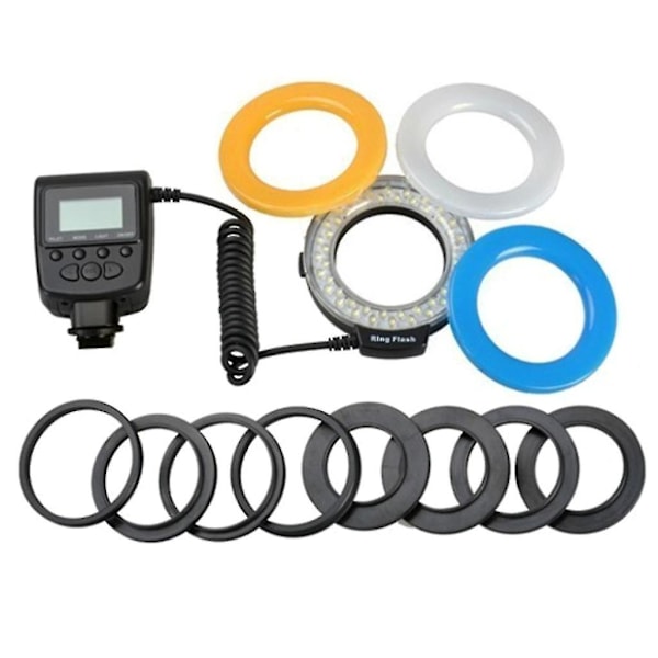 HD-130 Makro LED Ringblixt Paket DSLR Kamera Ringblixt Kit För Pentax Kamera