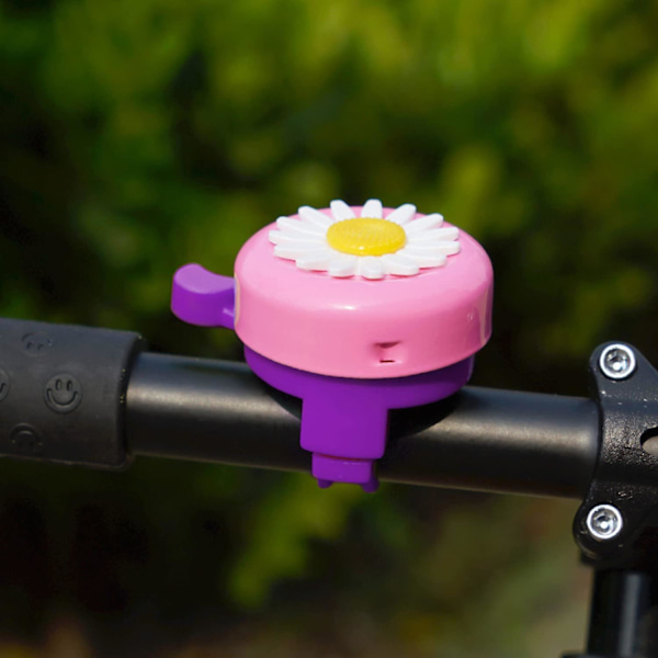 2 st barns cykelklockor, blomstercykelklockor, söta småbarnsklockor, lämpliga för pojkar och flickor, idealiska tillbehör
