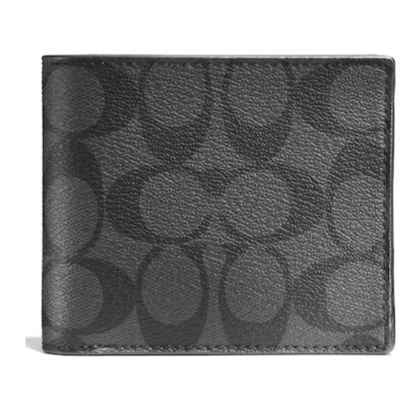 Signature Canvas Charcoal/Svart Bi-fold ID-kortsplånbok
