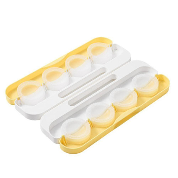 Diy Dumpling Mold Machine Crescent-formad Dumpling Maker, gul vit