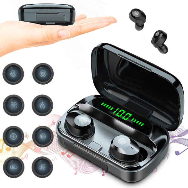 Trådlösa hörsnäckor med öronkrokar Cool Transparent Bluetooth Fashion Gaming Stereo Hanging Neck Bluetooth 5.2 Gaming Brusreducerande Stereo Esports Heav