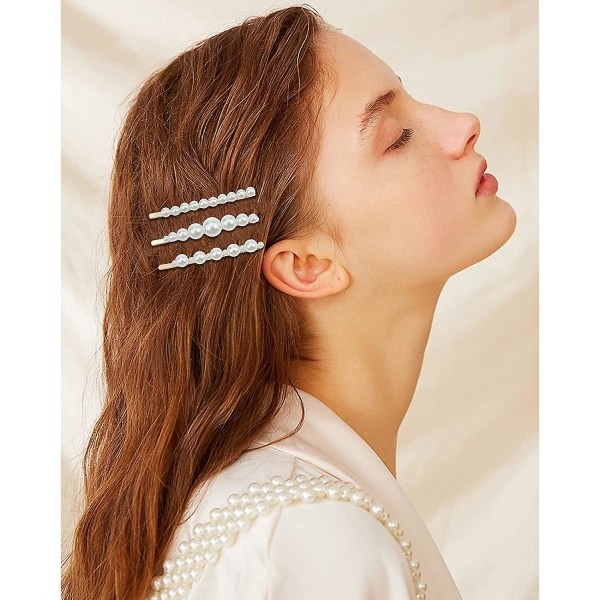 10 st Pearl hårspännen, dekorativa hårnålar Hårtillbehör för flickor hårspännen