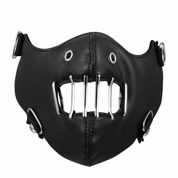Lädermask, Herrmotorcykelcykelcykel, ihålig halv ansiktsmask