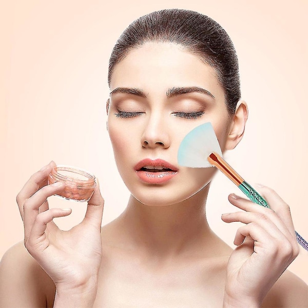 Make Up Foundation Ögonbryn Eyeliner Blush Cosmetic Concealer Borstar (sjöjungfru färgglada)-26（Stil 1）