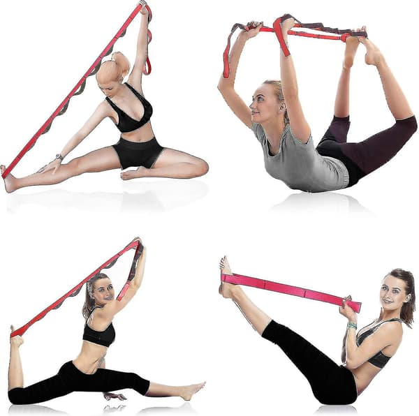 Yogarem för stretching, fysioterapi, pilates, stretchövningar, icke-elastiska multiloopar