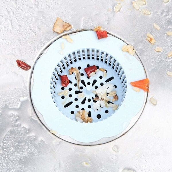 Golvavlopp för torrt och vått område plast duschgolvavlopp badrumshårfilter köksgolvavlopp diskbänk badrum vit