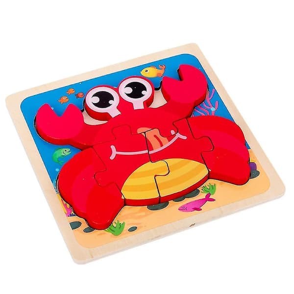 Børne Cartoon 3D Frø Puslespil Smart Legetøj
