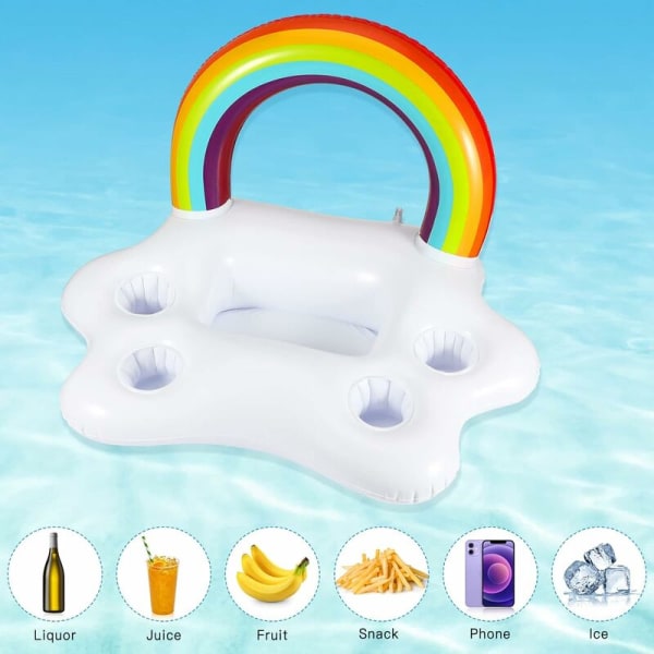 Flydende poolbar, flydende poolbakke, oppustelig drikkevareholder, flydende poolbakke, oppustelig poolbakke, flydende poolbar, oppustelig poolbar