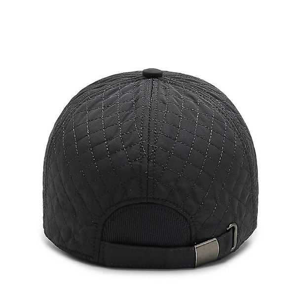 Vinter Tjock Baseball Cap för herr Varm öronkåpa, grå