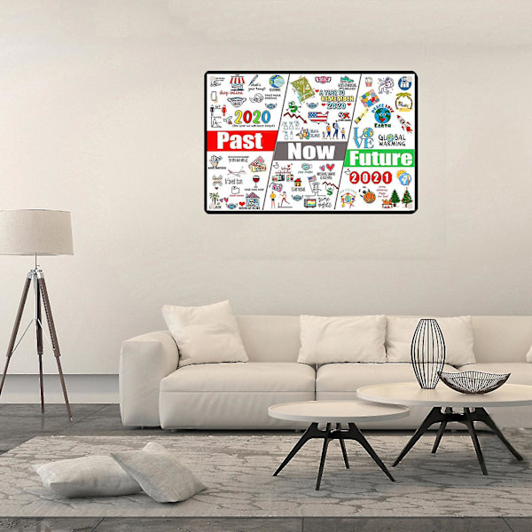 2020 Commemorativ Järnmålning Konstposter Och Tryck Vägg Ge Presenter Till Familjen