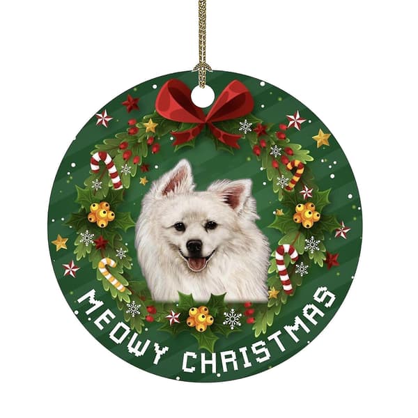 Julpynt med rolig hunddesign - Hängande julgranspynt