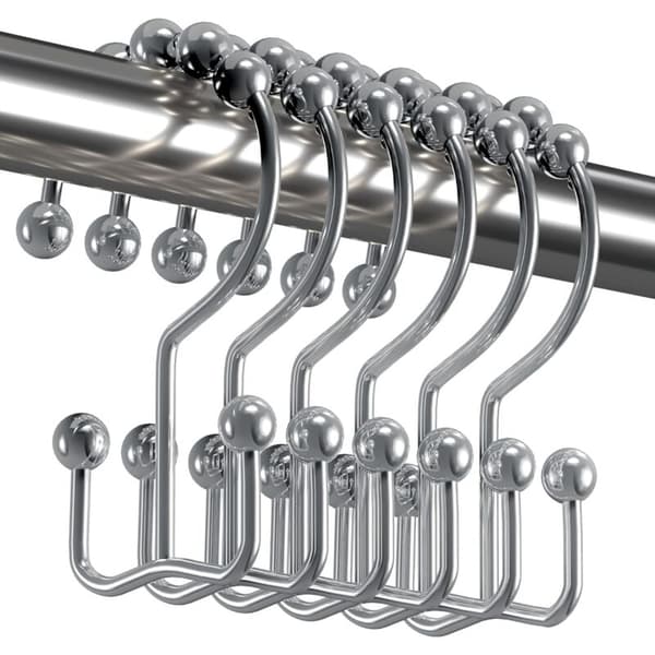 Sæt med 12 rustfri metal brusekroge