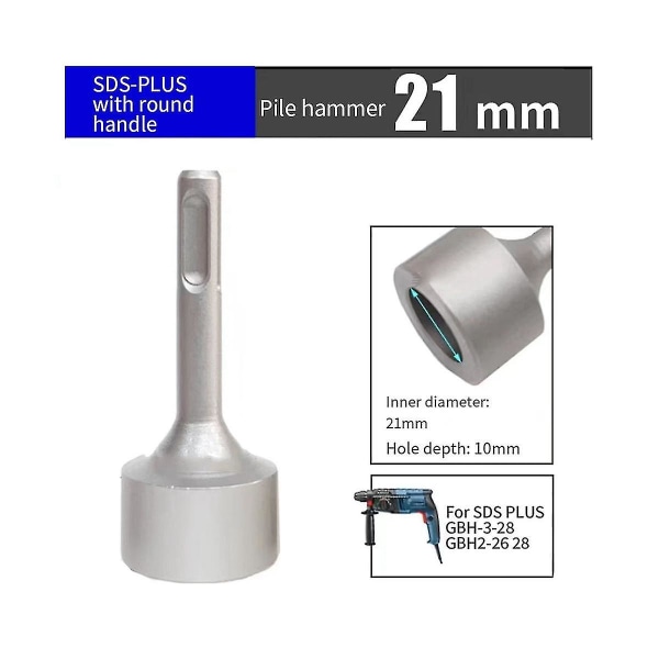 Sds Plus Jordstångsdrivare För Rotationshammare Borrar Metall, Jordstångsbitar Drivhylsa För Gbh-3