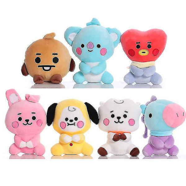 Söt tecknad plyschdocka Får Koala Kärlek Biscuit Liten gul hund 8 tum 5 tum Grab Machine Doll Style 2 A