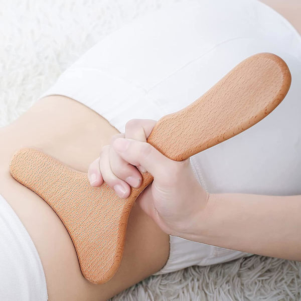Massageverktyg i trä för lymfdränage, enhandsverktyg för kroppsskulptering för maderoterapi, anti-celluliter, gua sha, muskler.