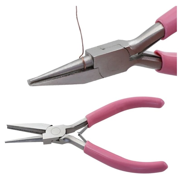 Runda konkava tänger med 4 tum, öglepliers, miniprecisionstänger, trådbockningsverktyg för smyckestillverkning, hobby, grossist