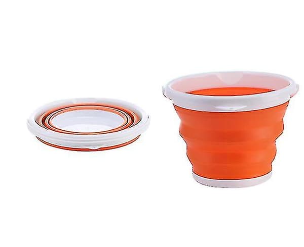 Hopfällbar Rektangulär Praktisk Hink - 1 (Orange)