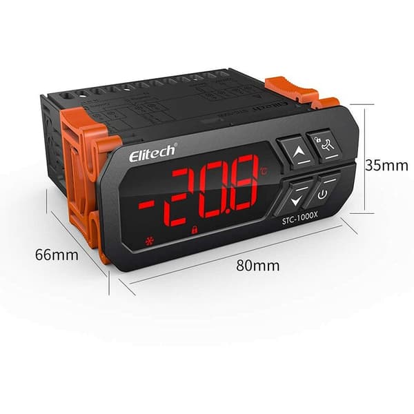 -50℃-99℃ Digital Temperaturregulator Alarm Smart LED Termostat med Sensor AC110V