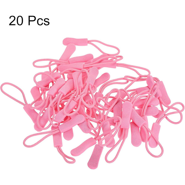 Dragkedja dragkedja förlängningssladd för handväskor, 20-pack rosa