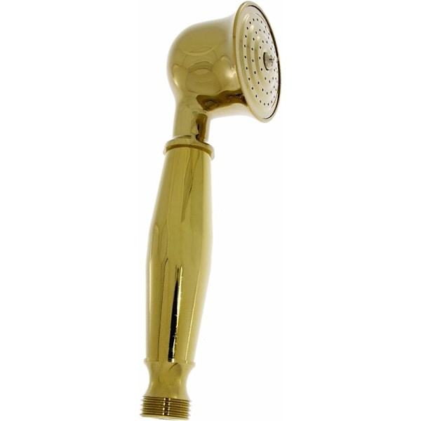 Nostalgisk retro blommmunstycke duschhuvud - mässing guldpläterad (guld mikrofon handdusch)