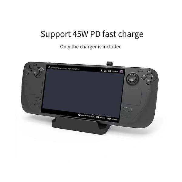 45w Usb Typ-c Laddningsstativ Deck Pd Snabbladdningsbas Mini Konsol Dockhållare För Deck Laddning