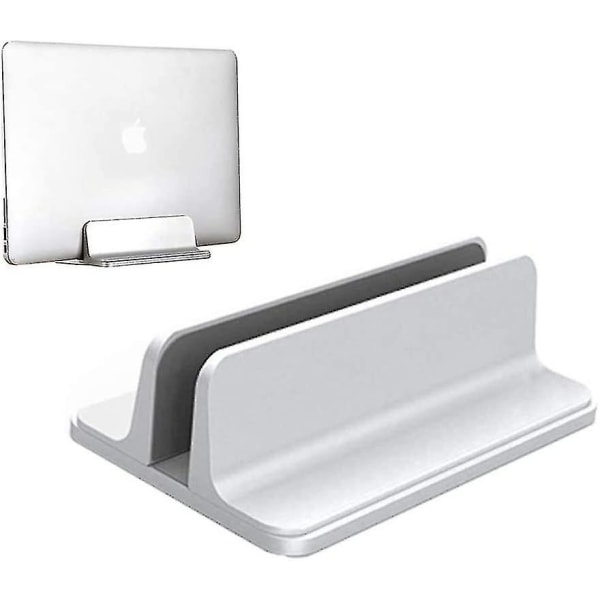 Laptopställ, Vertikalt Laptopställ Justerbart stativ För Macbook / Notebook / Surface Pro Och Ipad, Silver