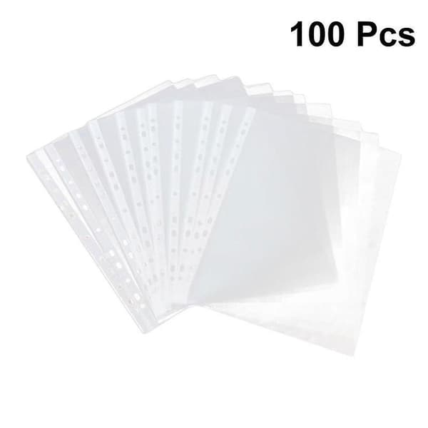 100st Hålslagna Plastfickor
