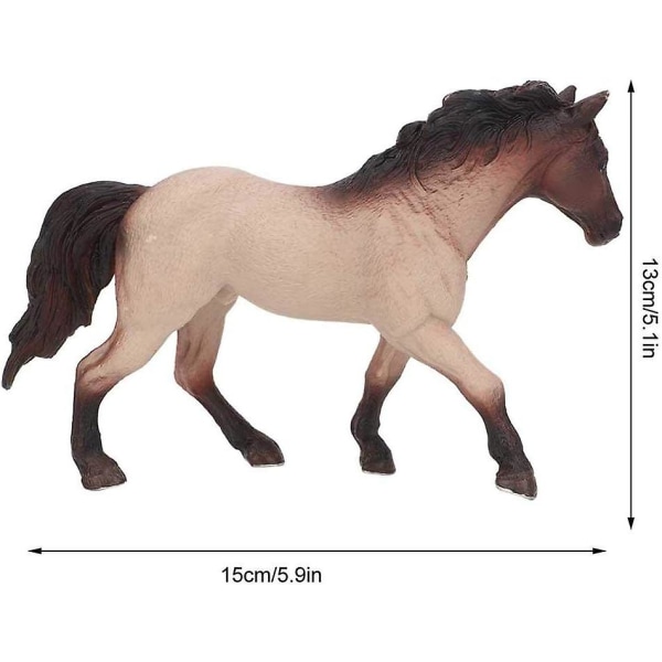 Realistisk Häststaty Plast Hästleksak Artificiell Simulering Wildlife Model Hem Utbildningspresent