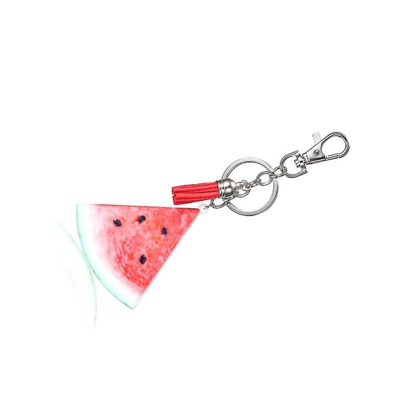 Vattenmelon nyckelring frukt charm stil nyckelring