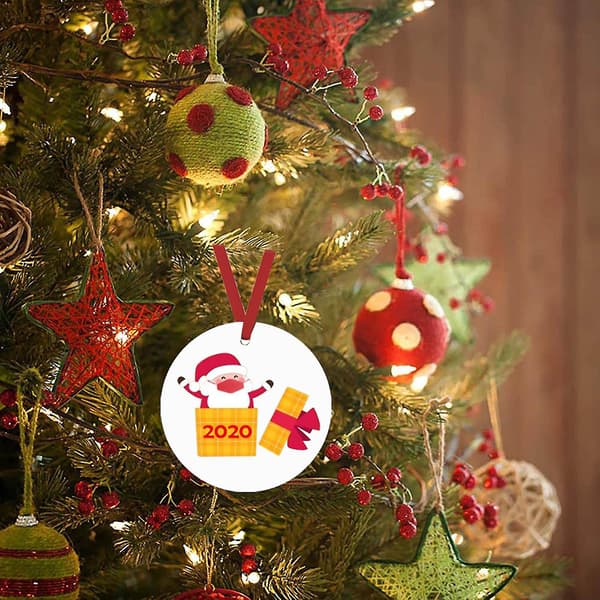 Julgranspynt 2020 Ny Jultomte Med Mask Hängsmycke