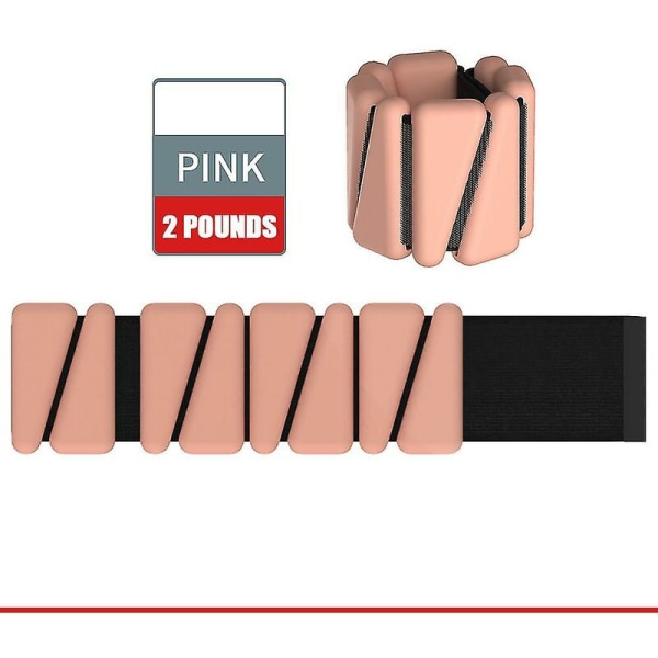 2-pack handledsvikt silikonarmband Justerbar handledsrem Ankelstyrketräningsarmband