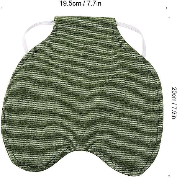 Fjäderskyddshållare för husdjur Högkvalitativ tyghönsadel Förkläde Dubbelskiktad jacka Khaki