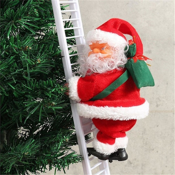 Juldekoration Tomte Elektrisk Klättrande Hängande Julpynt (2-pack)