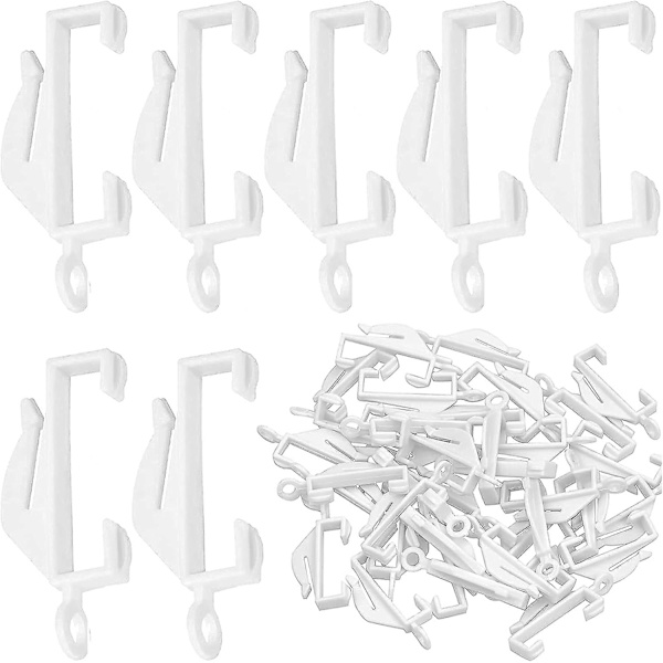 50st plastgardinkrokar Gardinspårkrokar