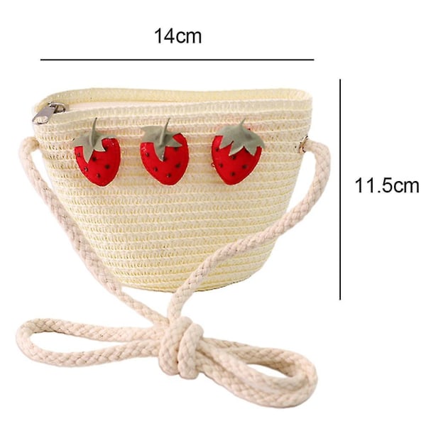 Halmvävd väska Mini Cross-body väska Söt flicka liten fräsch solros dekorativ väska-26（style5）